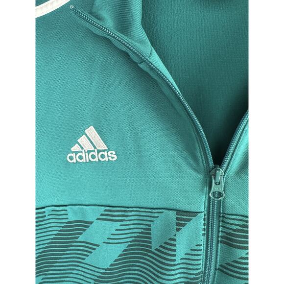 Adidas Germany 2018 Football Soccer Track Jacket Green CF2467 Zip Men's US XL - Picture 4 of 11